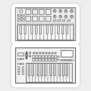 Mini Synthesizer Sticker